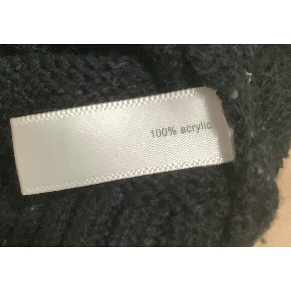 Fashion Bug 1X Black Sweater With Purple & Pink Fair Isle Yoke 100% Acrylic Knit - Picture 3 of 10